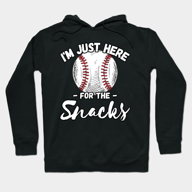 I'm Just Here For The Snacks Hoodie by Lean Mean Meme Machine